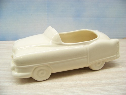 Vintage car ceramic planter - vintage,